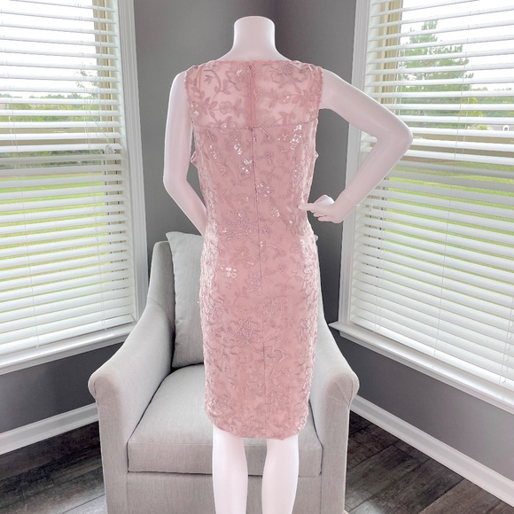 Alex Evenings Women's Short Embroidered Dress with Illusion Jacket Size 14 NWOT - Picture 11 of 15